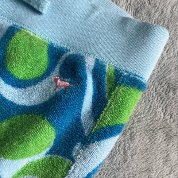 PINK Victoria's Secret Vintage Y2K Retro Hippie Paisley Swirl Terry Towel Pants - Picture 5 of 14